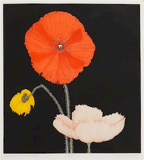 Beth Van Hoesen, (American, 1926-2010), Three Iceland Poppies, 1985