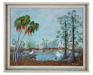 ALVERTA VESEY, Florida Folk Art Painting
