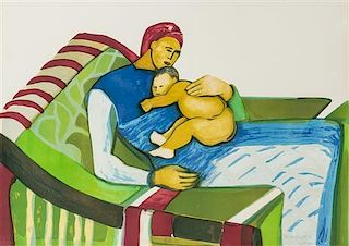 Gwen Knight-Lawrence, (Barbadian, 1913-2005), Lullaby 1992