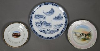 (3) Antique St Petersburg Florida Souvenir Plates