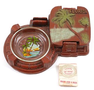 Vintage Smoker's Set, Florida Souvenir