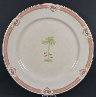 MIAMI Royal Palm Hotel dinner plate, pre-1926