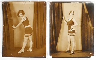(2) 1920s TAMPA Tribune Beauty Pageant Photographs