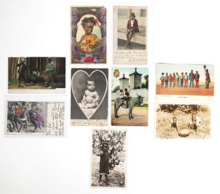 (9) early Florida African-American Postcards
