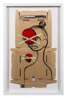 Adam Neate, (British, b. 1977), Untitled (Pizza Box) #94, 2009
