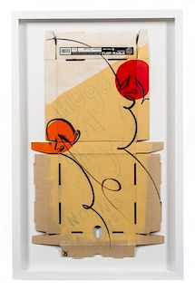 Adam Neate, (British, b. 1977), Untitled (Pizza Box) #40, 2009