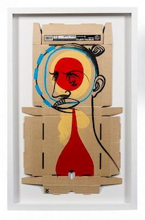 Adam Neate, (British, b. 1977), Untitled (Pizza Box) #93, 2009