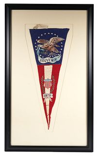 1911 Patriotic US Flag Souvenir Pennant