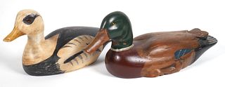 (2) Vintage Wood Duck Decoys
