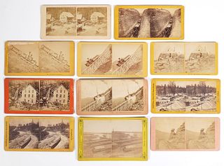 (11) 19th C Photo Stereoview Cards