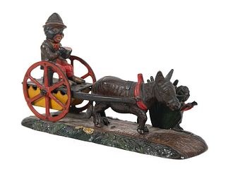 BAD ACCIDENT Cast Iron Mechanical Bank