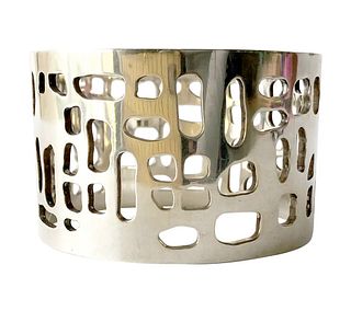 Sven Haugaard Sterling Silver Danish Modernist Bangle Cuff Bracelet