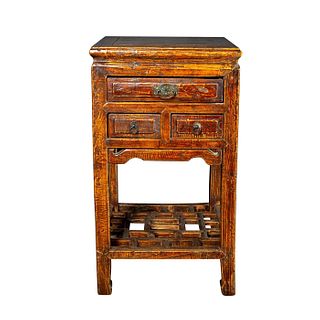 19TH C. CHINESE WOODEN TEA STAND