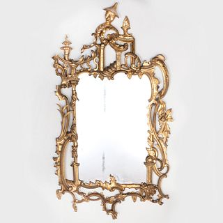 George III Style Giltwood Mirror, 4th Quarter of 19th Century