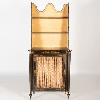 Regency Black and Yellow Painted Chiffonier