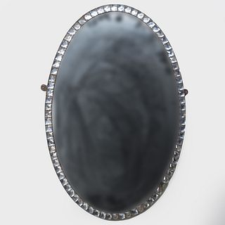 Irish Faceted Glass Mirror
