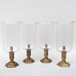 Set of Four Louis XVI Style Gilt-Bronze Photophores