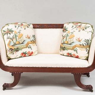Pair of Printed Cotton Chinoiserie Decorated Pillows
