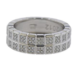 Chopard Ice Cube Diamond 18K Gold  Wedding Band Ring