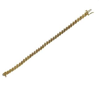 14K Gold Diamond Line Bracelet