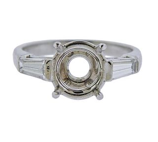 Platinum Diamond Ring Mounting 
