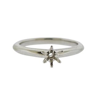 Tiffany &amp; Co Platinum Engagement Ring Mounting