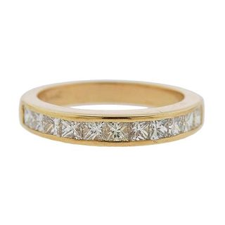 14K Gold Diamond Band Ring