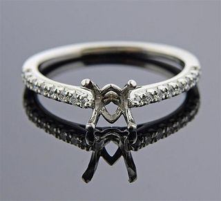 Ritani Platinum Diamond Engagement Ring Mounting