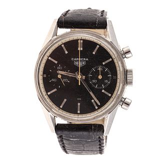 A Vintage Gent's Heuer Carrera Wristwatch