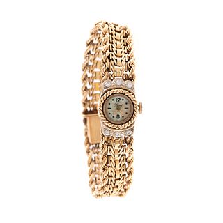 A Ladies 14K & Diamond Luna Wristwatch