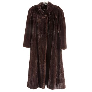Saks Jandel Brown Mink Full-Length Coat