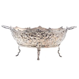 S. Kirk & Sons Coin Silver Repousse Serving Dish