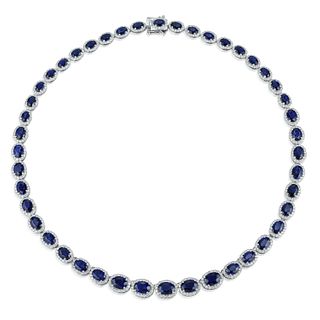Orianne Sapphire and Diamond Necklace