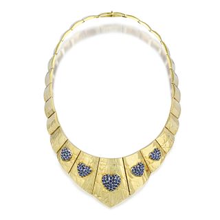 Gucci Sapphire Heart Choker Necklace