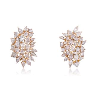 Fancy-Colored Diamond Earrings
