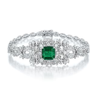 Orianne 6.44-Carat Emerald and Diamond Bracelet