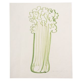 Andy Warhol. Celery Stalk In Green