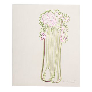 Andy Warhol. Celery In Green & Purple