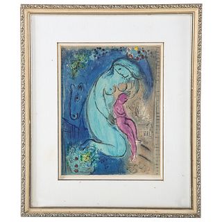 Marc Chagall. "Quai aux Fleurs" Lithograph