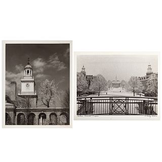 A. Aubrey Bodine. Two Johns Hopkins Photos