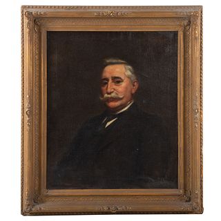 American School, 19th c. Portrait Of A Gentleman