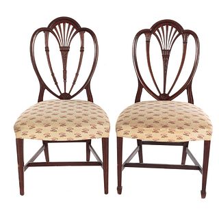 Two Baltimore Federal Style Mahogany Side Chairs