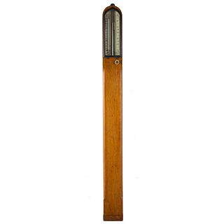 Early Victorian Oak Stick Barometer, By John Davis