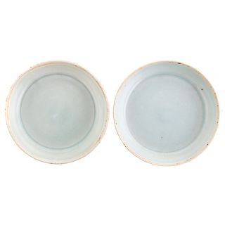 Pair Chinese Qingbai Porcelain Dishes