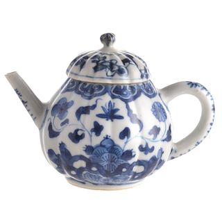 Chinese Blue/White Porcelain Diminutive Teapot