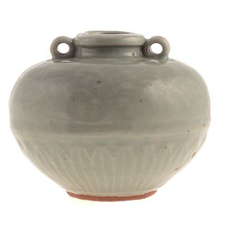 Chinese Longquan Celadon Porcelain Jarlet