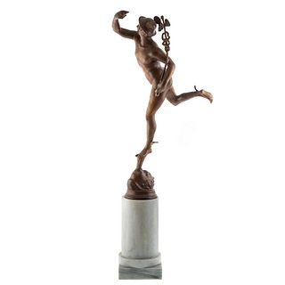 Grande Tour Bronze Of Mercury After Giambologna