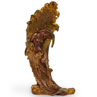 Carl Kauba (Austrian,1865-1922) Gilded Bronze Vase
