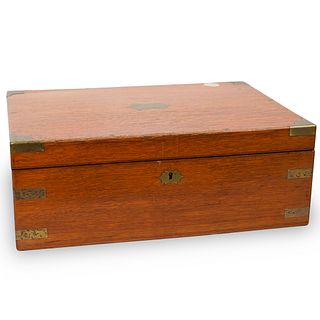 Brass Mounted Wooden Box