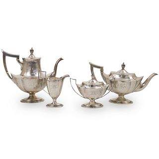 (4 Pc) Gorham Sterling Silver Tea Set